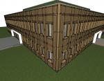 Gevelbekleding Nedcam A1 (Acrylic One) met 20% geshredderde windmolenbladen